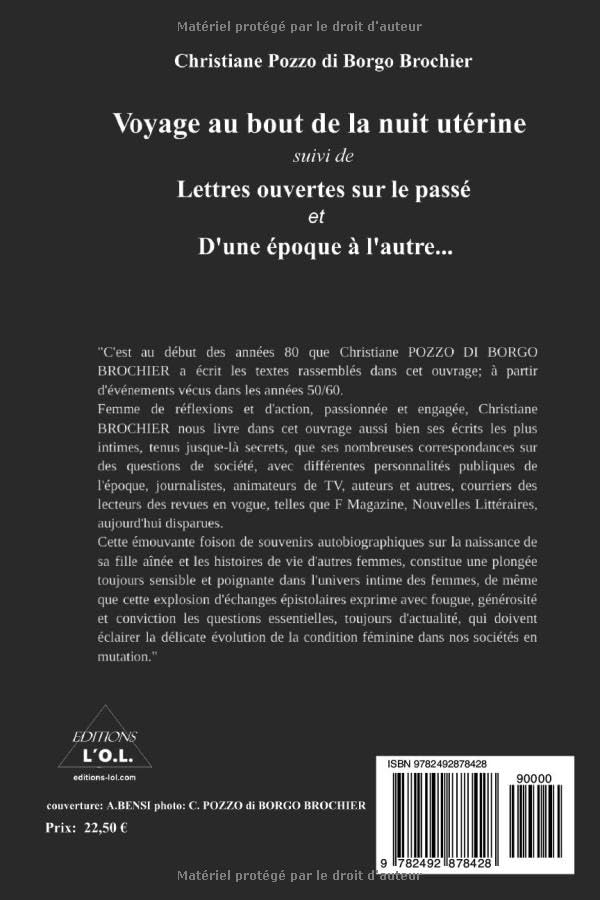 Voyage au bout de la nuit utérine - suivi de Lettres ouvertes sur le passé et D'une époque à l'autre... – Image 2